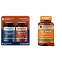 Carbamide Forte Multivitamin Tablet & Omega 3 fish oil capsules - 60 Tablets + 60 Softgel Capsules & Vitamin D tablets with Vitamin K2 MK7-120 Veg Tablets