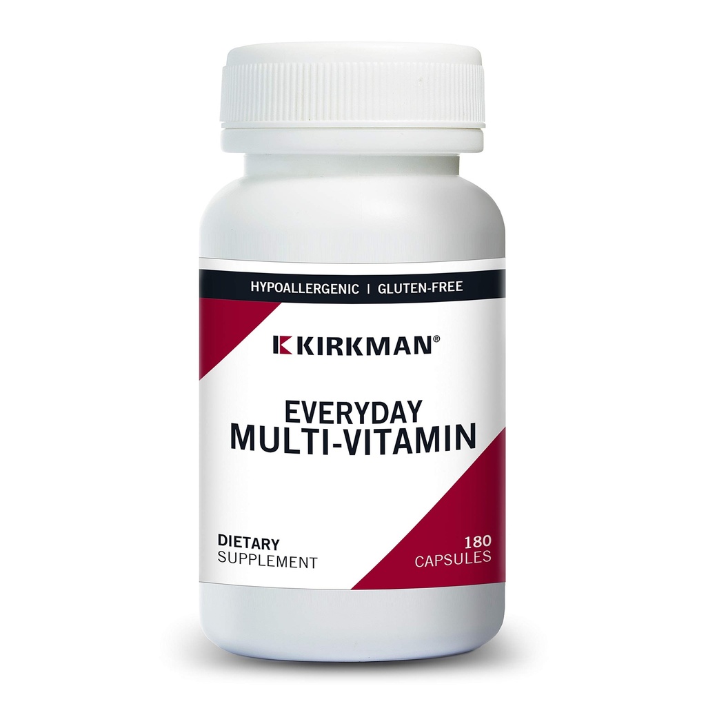 Kirkman - Everyday Multivitamin - 180 capsule - Broad-Spectrum Vitamin & Mineral - Supporta produttività - Soluzioni anallergiche