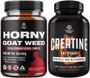 Bundle of Horny Goat Weed Extract Complex für Männer und Frauen Enhanced Energy und Stamina und High Strength Tri Phase Creatine Pillen - Optimale Muskelaufbau Creatine Ergänzung für Männer und Frauen