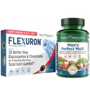 Purity Products Bundle - Men's Perfect Multi + Flexuron Joint Formula Men's Multi unterstützt gesunde Vitalität, Energie +Mehr - Flexuron - 3X besser als Glucosamine & Chondroitin - 30 Tage Versorgung