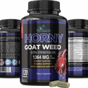 Horny Goat Weed Extra Strength -120 Capsule w. Maca, L-Arginina, Ginseng - Boost Desire, Performance, Stamina, Energy, Non OGM Formula, 120 Capsule