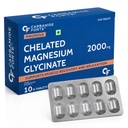 Carbamide Forte Chelated Magnesium Glycinate Supplement 2000mg Per Serving | Magnesium Supplement Supports Muscle Recovery & Better Sleep - 10 Veg Tablets