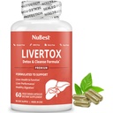 LiverTox - Advanced Liver Detox & Cleanse Formula - Herbal Liver Support with Milk Thistle, Turmeric, Artichoke, Dandelion, Beet & Zinc Helps Liver Function & Digestion | 60 Capsule Vegan