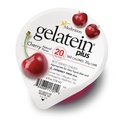Gelatein Plus Cherry: 20 grammi di proteine. Ideale per diete liquide chiare, ingoiando difficoltà, dialisi e oncologia. Ottimo snack pre o post-allenamento. (12 confezione)