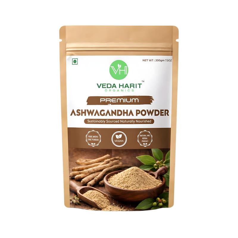 Ashwagandha Powder 200g | Pure Ashwagandha Root Powder for Men & Women | Natural Ayurvedic Adaptogenic Herb | Supports Energy, Vitality & Daily Wellness | Herbal Supplement