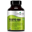 End2End Nutrition Testo-10X Natural Testosterone Booster for Men with Tribulus, L-Arginine, Ashwagandha and Safed Musli for Strength, Stamina, Energy and Muscle Gain – 60 Tablets