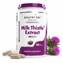 HealthyHey Nutrition Milk Thistle Capsules For Liver Health - High Strenght -Extract - 90 Veg. Capsules