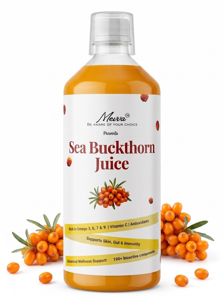 Mevva 100% Pure Himalayan Sea Buckthorn PULP/Juice 450ml