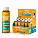 Moriko Immunity Shots | Water Soluble Turmeric Curcumin Shots with Moringa, Tulsi, Ginger, Ashwagandha and more | Supports Immunity, Metabolism, Heart Health, Oxidative Stress, Anti Inflammation | Natural & Pure (Pack of 6)