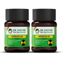 Dr. Vaidya's Herboslim Tablets | Ayurvedic Weight Loss Supplement | Strong Fat Burner for Men & Women | Supports Metabolism & Fat Loss | 30 Capsules | Herbal Fat Burners for Weight Management (Pack of 2)