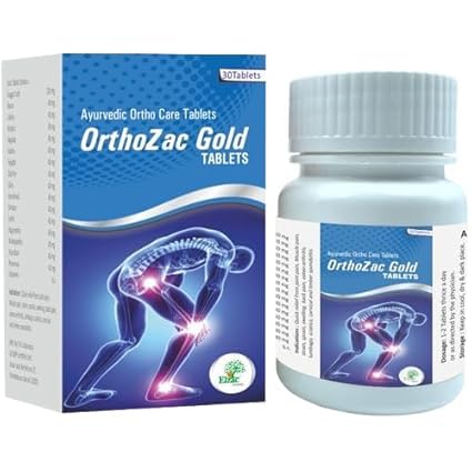 Elzac herbals OrthoZac Gold 30 Tablets – Advanced Joint and Bone Health Supplement, Natural Pain Relief, Inflammation Reduction, and Enhanced Mobility Formula