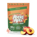 FocusFuel Energy Chews – Peach Flavor (15 Servierungen) – 100mg Koffein + Alpha GPC+ L-Theanin + B12, Magnesium – Glatte Fokus & Energie – Kein Crash oder Jitter