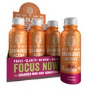 BrainJuice Active Focus & Energy Drink Shots, Supporta Endurance, Recovery & Clarity, Non-GMO, Gluten Free, Nootropics, Alpha GPC, B Vitamins & Organic Green Tea, Pomegranate Acai, 2.5 fl oz, 12 Pack