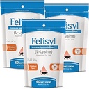 L-Lysine Soft Chews für Katzen (60 Soft Chews) – unterstützt Immun-, Beatmungs- und Augengesundheit. Eases Sneezing, Runny Nose und Watery Eyes. Tasty Salmon Flavor - (3 Pack)