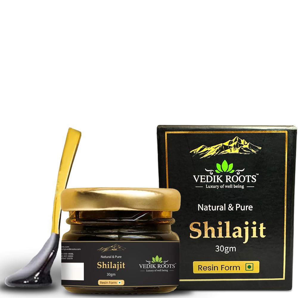 Pure Himalayan Shilajit Resin – Gold Grade 800mg | 85+ Trace Minerals & 75% Fulvic Acid | Unterstützt Energie, Stamina & Immune Gesundheit | Third-Party Lab getestet | 30g, 75 Servierungen