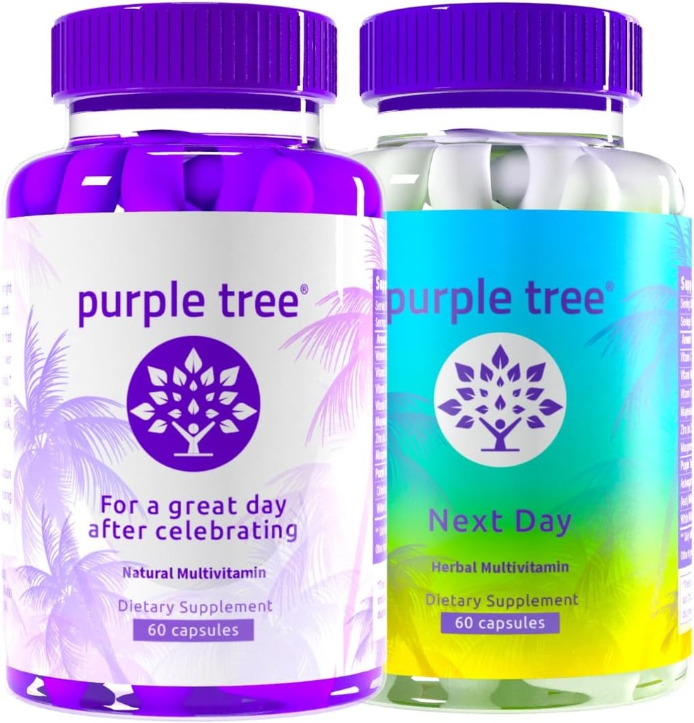 viola tree® Celebrare + il giorno successivo Bundle 120 pillole | Post-Celebrazione Benessere Vitamina Combo