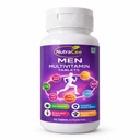 Men Multivitamin Tablets | Pre & Probiotic, Biotin, Vitamin C, Vitamin B12, Calcium, Iron & Folic Acid | Supports Energy, Immunity, Bone Health & Overall Wellness | Daily Nutraceutical Supplement for Adult Men (60 Tablet)