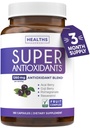 Super Antioxidantien Ergänzung für Frauen und Männer - High Potency Herbal & Fruit Blend mit Acai, Goji, Granatapfel, Elderberry & Resveratrol für Hautpflege & Immununterstützung - Vegan & Non-GMO - 180 Kapseln