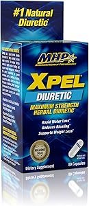 Maximum Human Performance Xpel Maximum Strength Diuretic Water Pills,80 Capsules