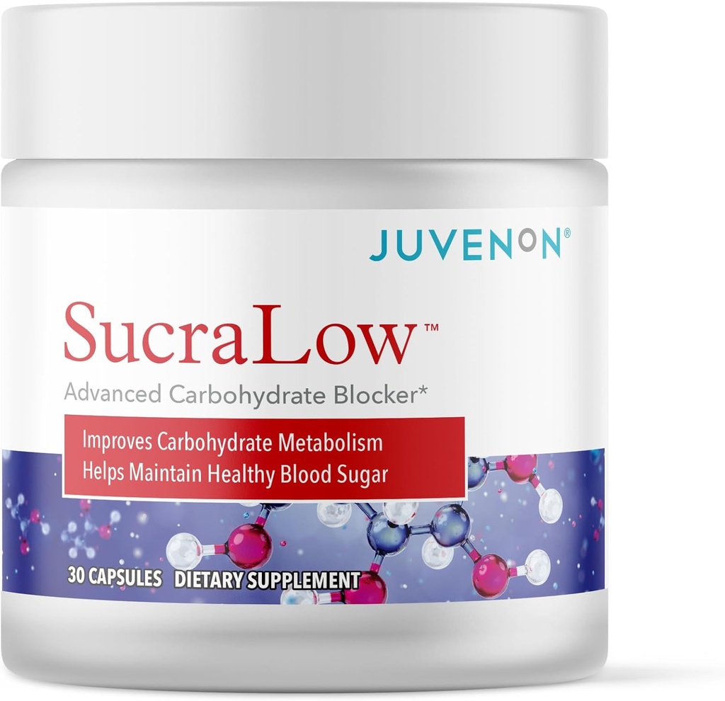 Juvenon Surcalow | Tägliche Kohlenhydrat-Unterstützung & Vitalität | Stoffwechsel & Energie-Ergänzung | 30 Kapseln