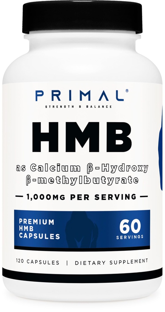 Primal HMB (1000mg, 120 gélules)