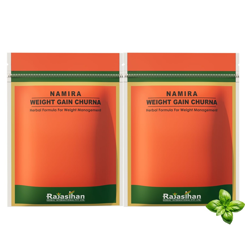 Namira Weight Gain Powder for Men & Women - Herbal Formula For Weight Management & Overall Wellness | Natural Protein & Herbs | Health Gain | Pack 2 - Each 120gm