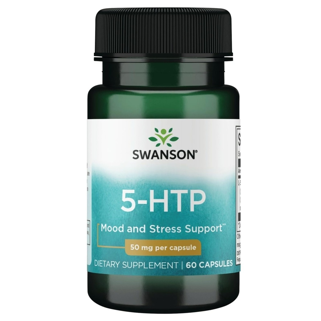 Swanson Premium Amino Acid 5-Htp - Extra Strength - 50 Milligrams 60 Capsules