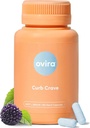 Ovira Curb Cravings Suppléments - Contient CHRONOBLOCK, Capsules de soutien énergétique, Suppléments nutritionnels pour hommes et femmes, Chrome-100mg