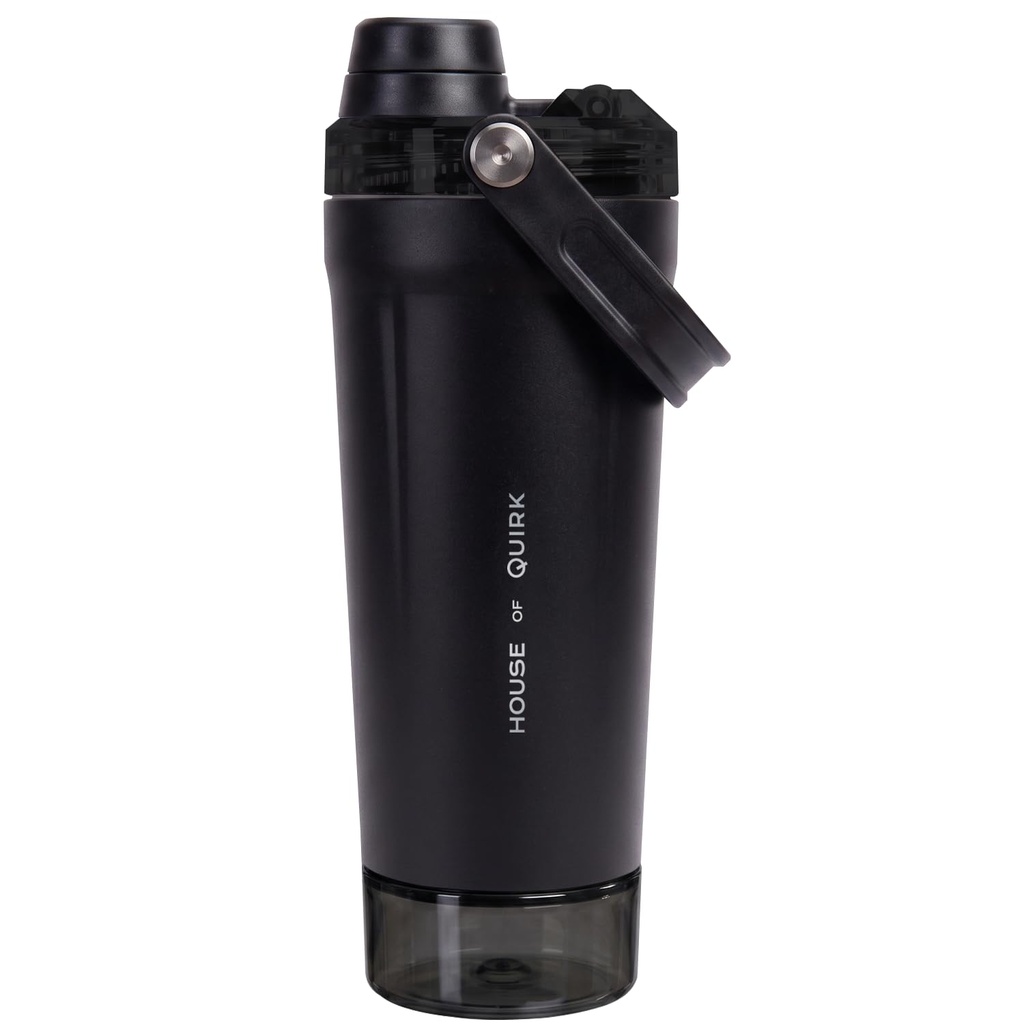 House of Quirk APEX Shaker Stainless Steel Protein Shaker - Jet Black