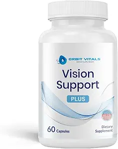 Suppléments de soutien de la vision avec Lutéine, Zeaxanthin, Extrait de Bilberry - Soin des yeux Vitamine pour la souche des yeux, Yeux secs, Bleu d'écran - Idéal pour les adultes, Personnes âgées - Fabriqué aux États-Unis, 60 Capsules de Veggie