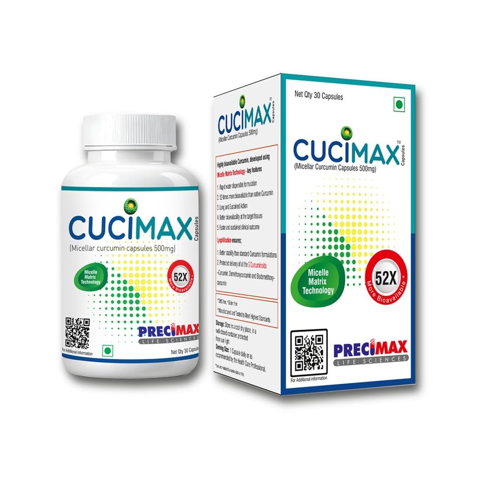 CUCIMAX Micellar Curcumin capsules 500 mg