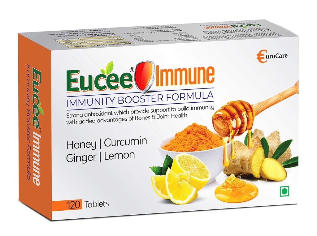 Vitamin C 40mg D 400IU Ginger 20mg Curcumin 100mg Chewable Sugar Free Tablets In Delicious Honey Flavor Promotes Immunity-Sore Throat -Anti-inflammation -120 Vegan Serving (Honey,Pack of 1)
