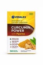 Curcumin Power with Piperine, 100% Herbal Turmeric Extract, Joint Pain & Inflammation Support, 30 Veggie Tablets