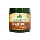 Bio Muscle Brain Boost Nootropics Blend - Vegan & Bio Superfood Suppléments Santé pour Focus, Mémoire et Productivité avec Ashwagandha, Ginkgo & Ginseng - Chocolate Flavor, 20 portions