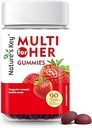 Gommies multivitamines aromatisées aux fraises de la nature, 90 comtes, soutien immunitaire, 18 vitamines essentielles, niacine, acide pantothénique, biotine, calcium et acide folique