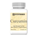 VALUE PACK !!!! FITSTRINGS Turmeric Curcumin with Piperine 95% Curcuminoids - High Absorption Joint Support & Anti-Inflammatory Supplement - 60 Veg Capsules