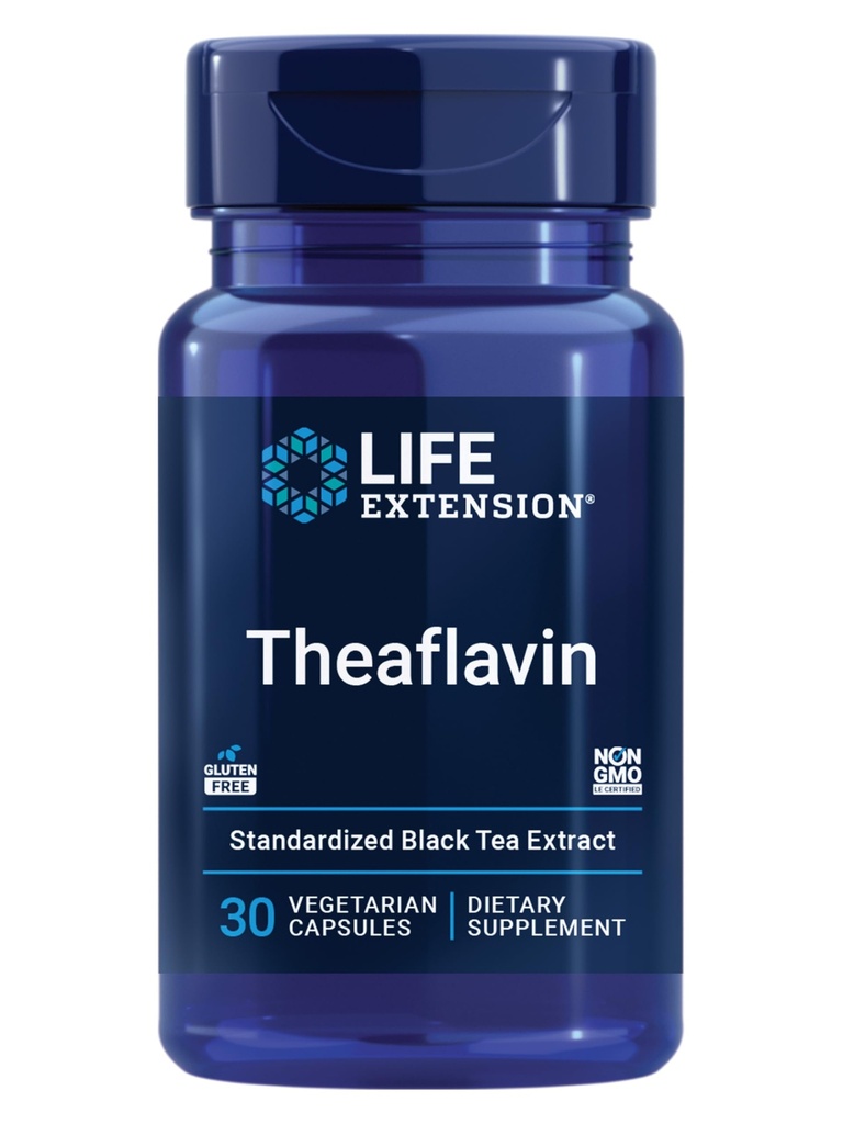 Lebensverlängerung Theaflavin Standardisierte Extrakt – Tee Blatt Flavonoide, Arterial Health Support, hilft schon-Heathy Cholesterol – Glutenfrei, Non-GMO, Vegetarisch – 30 Kapseln