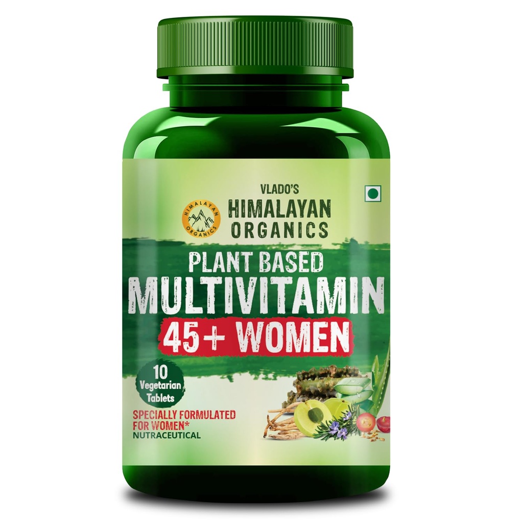 Vlado’s Himalayan Organics Plant Based Multivitamin Women 45+ - 10 Veg Tablets