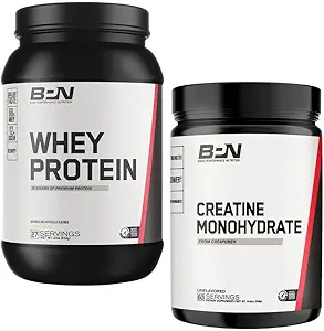 BARE PERFORMANCE NUTRITION BPN Creatine Monohydrate & Whey Vanilla poudre de protéines