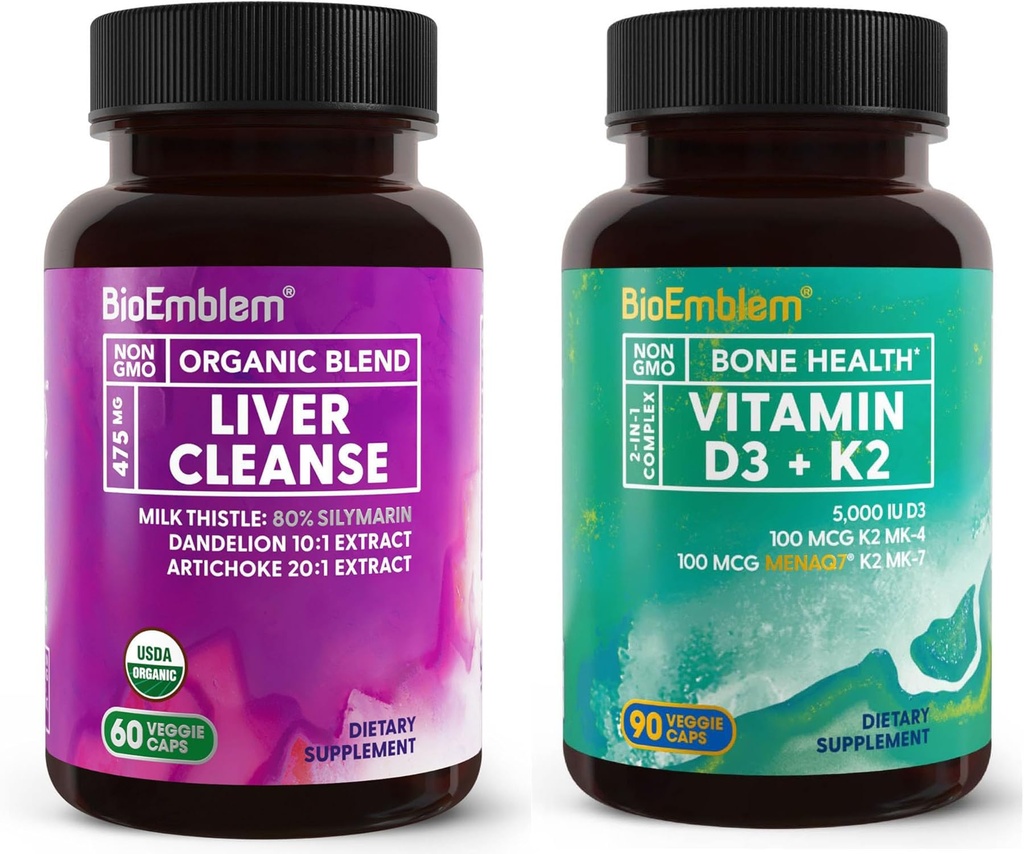 BioEmblem Vitamin D3 K2 USDA Bio Leberreiniger