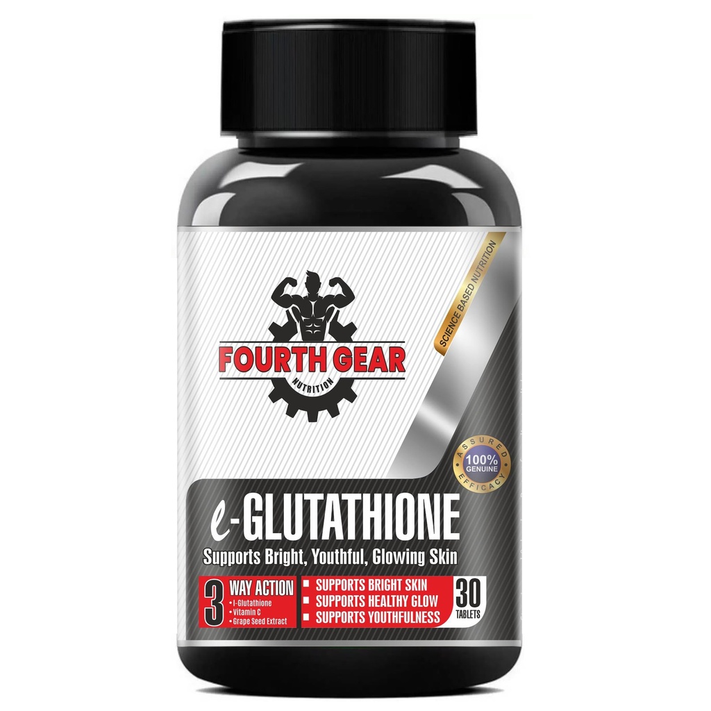 L-Glutathione Tablets 500mg | With Alpha Lipoic Acid, Grape Seed, Liquorice, Niacinamide | Skin Brightening, Antioxidant & Detox Support | 30 Tablets