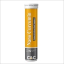 Nano Curcumin Effervescent Tablets – High Absorption Turmeric Supplement for Joint, Bone & Immunity Support – Anti-Inflammatory Formula for Digestion & Gut Health – Fast Dissolving Tablets (Pack of 1)