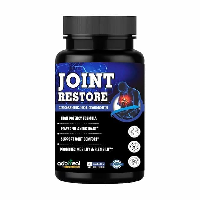 Joint Restore 30 capsules Glucosamine Chondroitin and MSM for Cartilage & Joint Support Supplement Extra Strength; Joint and Bone, Mobility and Flexibility