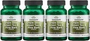 Swanson Grape Seed Green Tea & Pine Bark Complex Cuore Cardiovascolare Supporto Immune Salute Antiossidante Sano Pressione Sanitaria Support Polyphenols OPCS Herbal Supplement 60 capsule (Caps) (4 Pack)