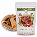 TOPSCORNER Vijaysar Wood Chips (100g) - 100% Natural Pterocarpus Marsupium for Blood Sugar Support & Weight Management - Pure Ayurvedic Herb for Herbal Water