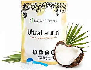UltraLaurin ® Monolaurin Integratore per Supporto Immune e Salute Gut - Pellet Monolaurin - 21oz - 200 Serve, 3000 mg