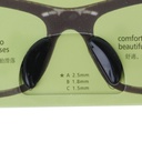 CALANDIS Black 1 Pair Eyeglass Sunglass Glasses Anti-Slip Silicone Stick On Nose Pad | Other Vision Care | Health & Beauty | Vision Care