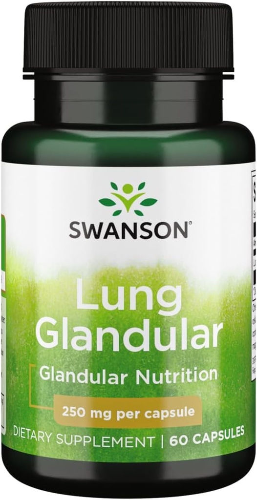 Swanson Raw Lung Glandular 250 Milligramme 60 Kapseln