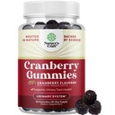 Gommies de canneberges naturelles pour les femmes et les hommes - Extra force Delicious Antioxydant Cranberry Chews pour la santé urinaire tract Rein Support Bladder & Immune Health - Vegan Gluten & Gelate Free
