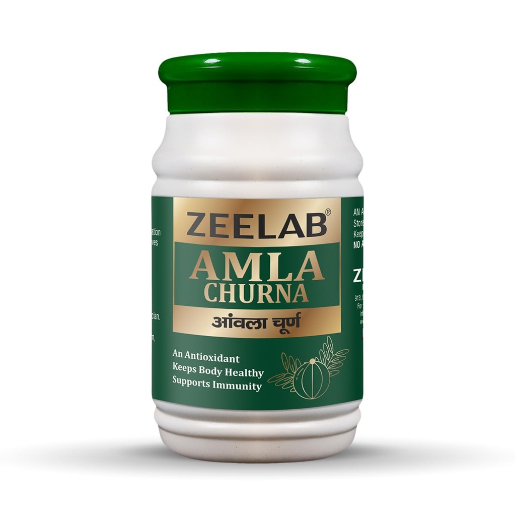 Zeelab Pharmacy Amla churan, Amla Powder For Hair Growth (300 grams) | Ideal for Hair, Eating, Drinking & Skin-100g Pack of 3